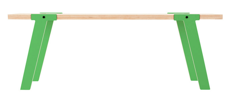 Giedi Upholstered Bench, Palm Leaf Green