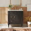 Meuble-lavabo 30 po avec lavabo, noir-2090415053