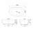 67 inch freestanding solid surface soaking bathtub for bathroom