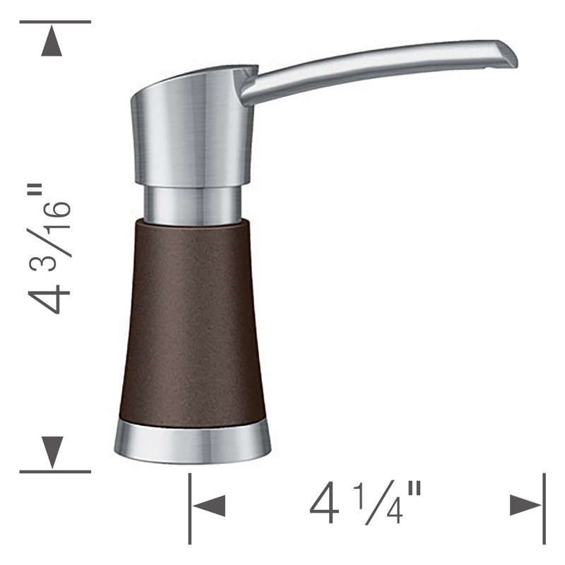 Distributeur de savon Artona, Brun café