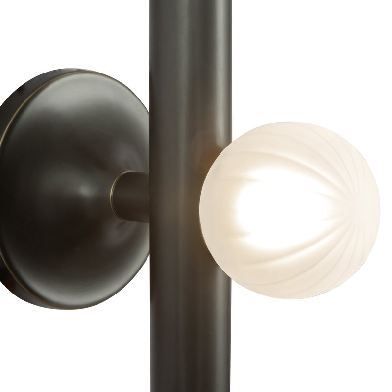 Martinez 3 - Light LED Vanity Light, Urban Bronze/Amber Glass