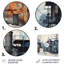 Warehouse Industrial Dots - Impression d'entrepôt sur métal-1346201454