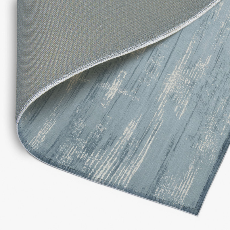 Abstract Gray Indoor and Outdoor Area Rug