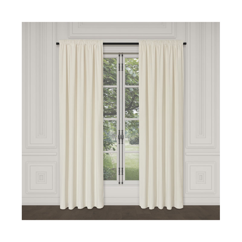 Townsend 84" Window Panel, Ivory, 55" W x 84" L