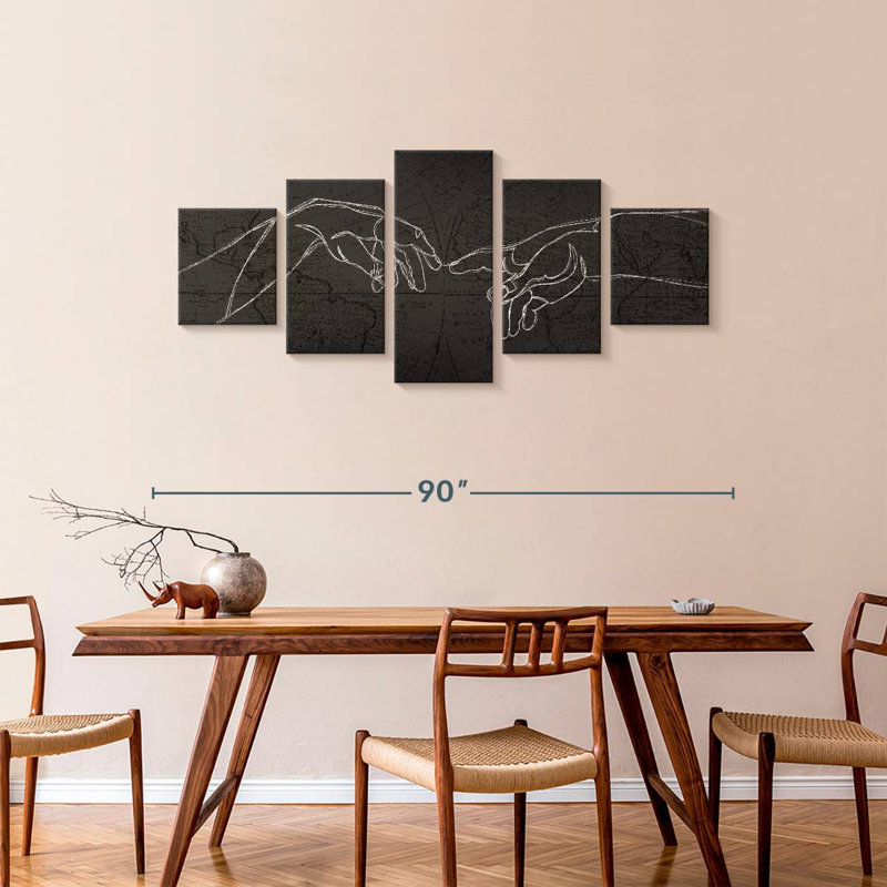 Finger Connection World Manuel, 36" H x 80" W