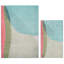 Ensemble de 2 tapis lavables My Magic Carpet Abstract - vert anse (3 pi x 5 pi et 5 pi x 7 pi)