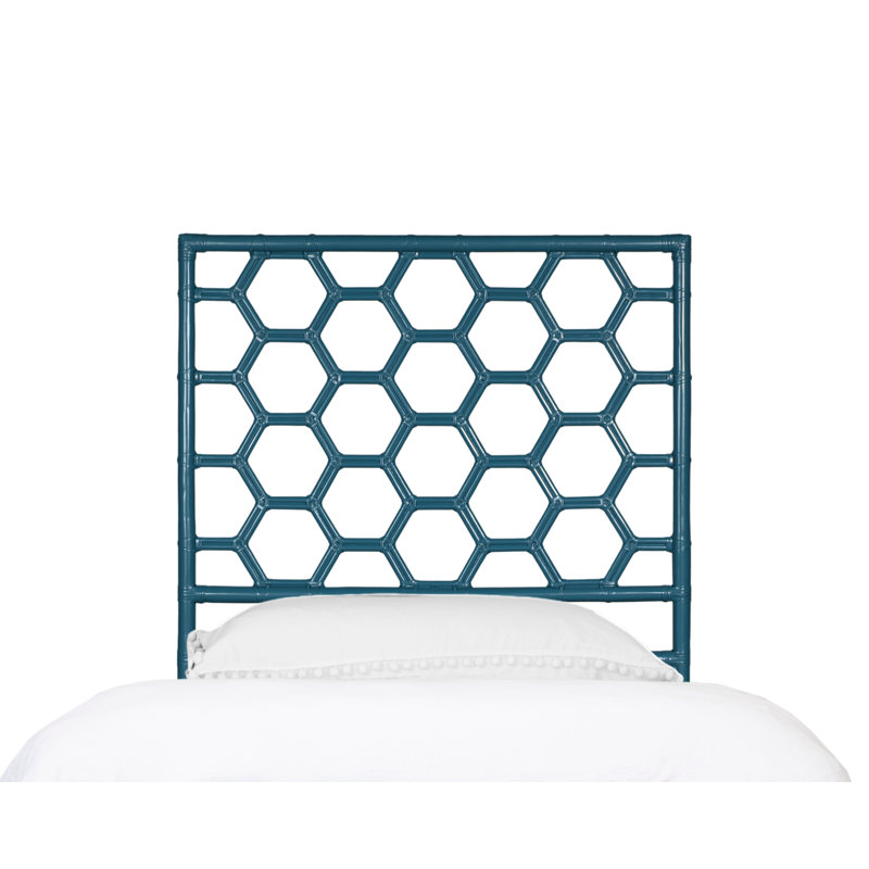 Honeycomb Open-Frame Headboard, Pacific Blue, Twin