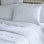 Mason White Cotton Pintuck Duvet Cover