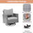 Etna 5 Piece Wicker Sofa Seating Group with Cushions and Swivel Chairs-116208393-116208392