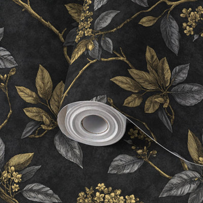Papier auto-adhésif à motif floral auto-adhésif et amovible 24 po x 118 po (60 x 300 cm)