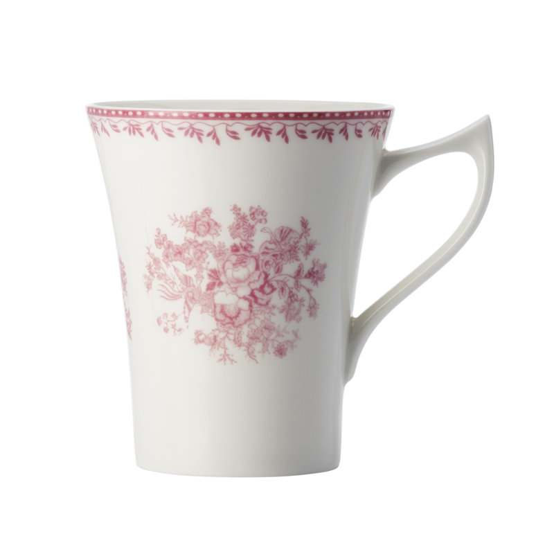 Mugs Lancaster, 13 oz, par Luzerne, Blanc chaud et rose