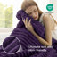 Jeté de lit en flanelle pour fille, couverture douce et confortable 300 GSM pour dortoir et décoration intérieure, mauve, cadeau toutes saisons-116397902-116397918