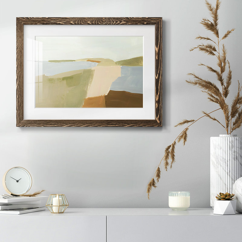Paysage empilé II, Noyer, H 22 po x l 32 po x P 1,5 po