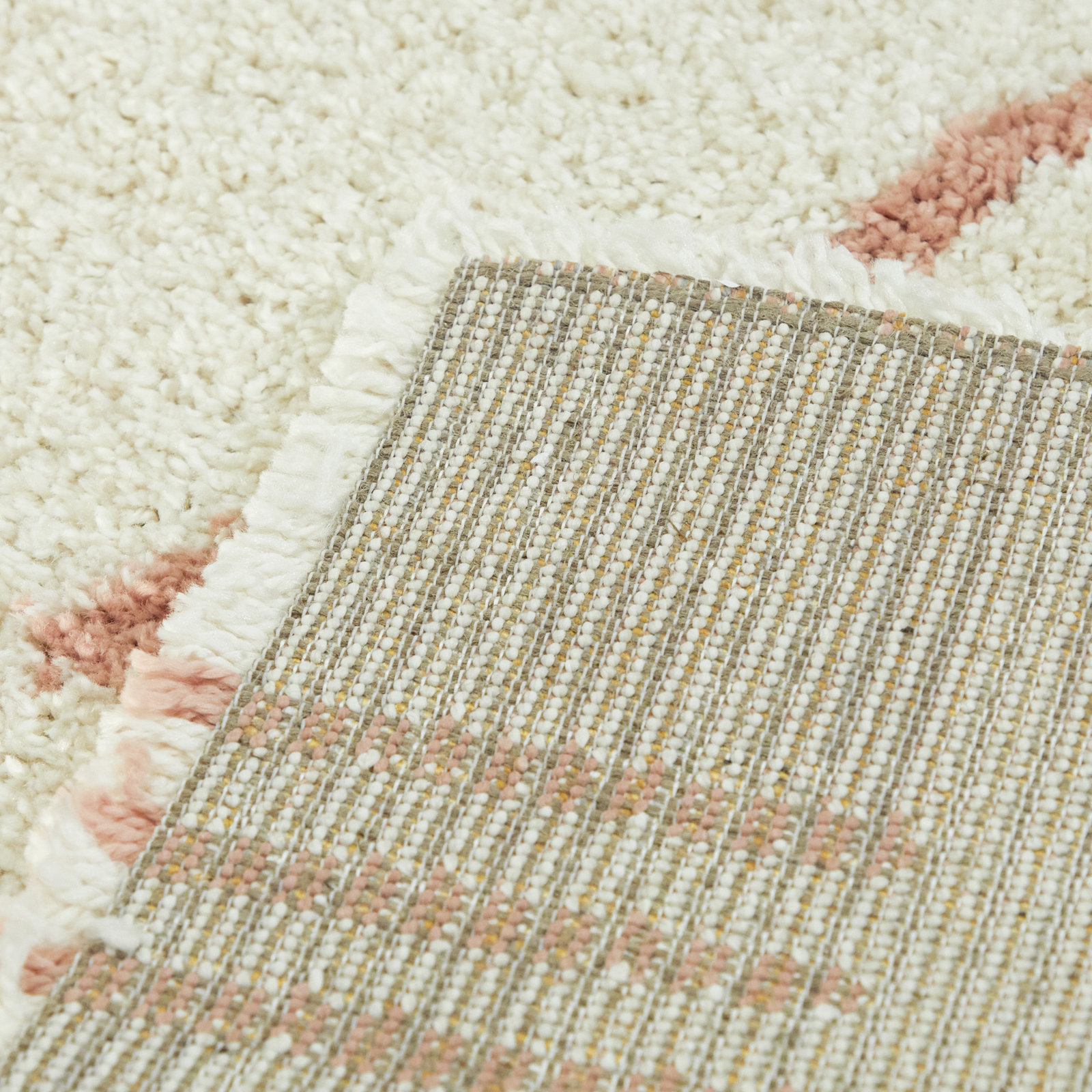 Morin White/Pink Rug, Runner 2'2" x 7'