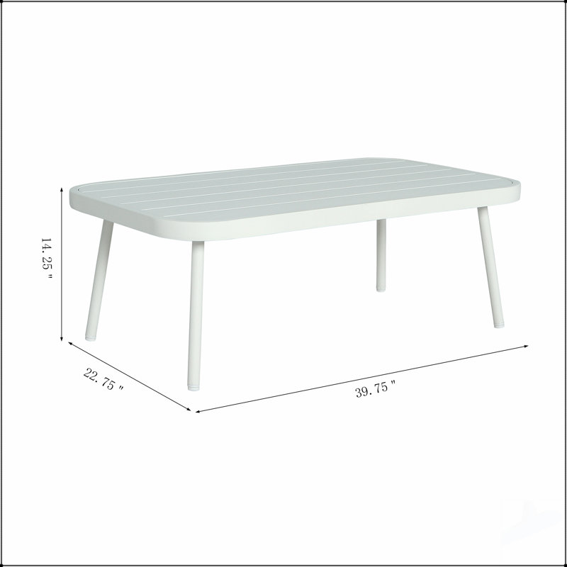 Ensemble de causeuse et de table en acier Mariano, corde résistante aux intempéries, structure robuste, coussins confortables, parfaits pour l'extérieur
