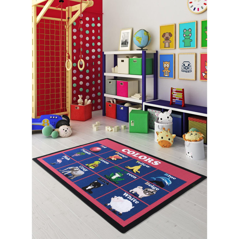 Rectangle Machine Tufted Polyamide Rug, Rectangle 4'4" x 6'3"