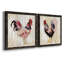 Pecking l'ordre I - ensemble de 2 peintures sur toile encadrées-1715453300-1715453274