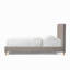 Lit plateforme tapissier Vireo - Gris tungstène - Grand
