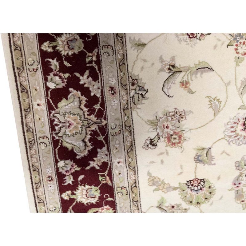 Handmade Silk and Wool Oriental Area Rug