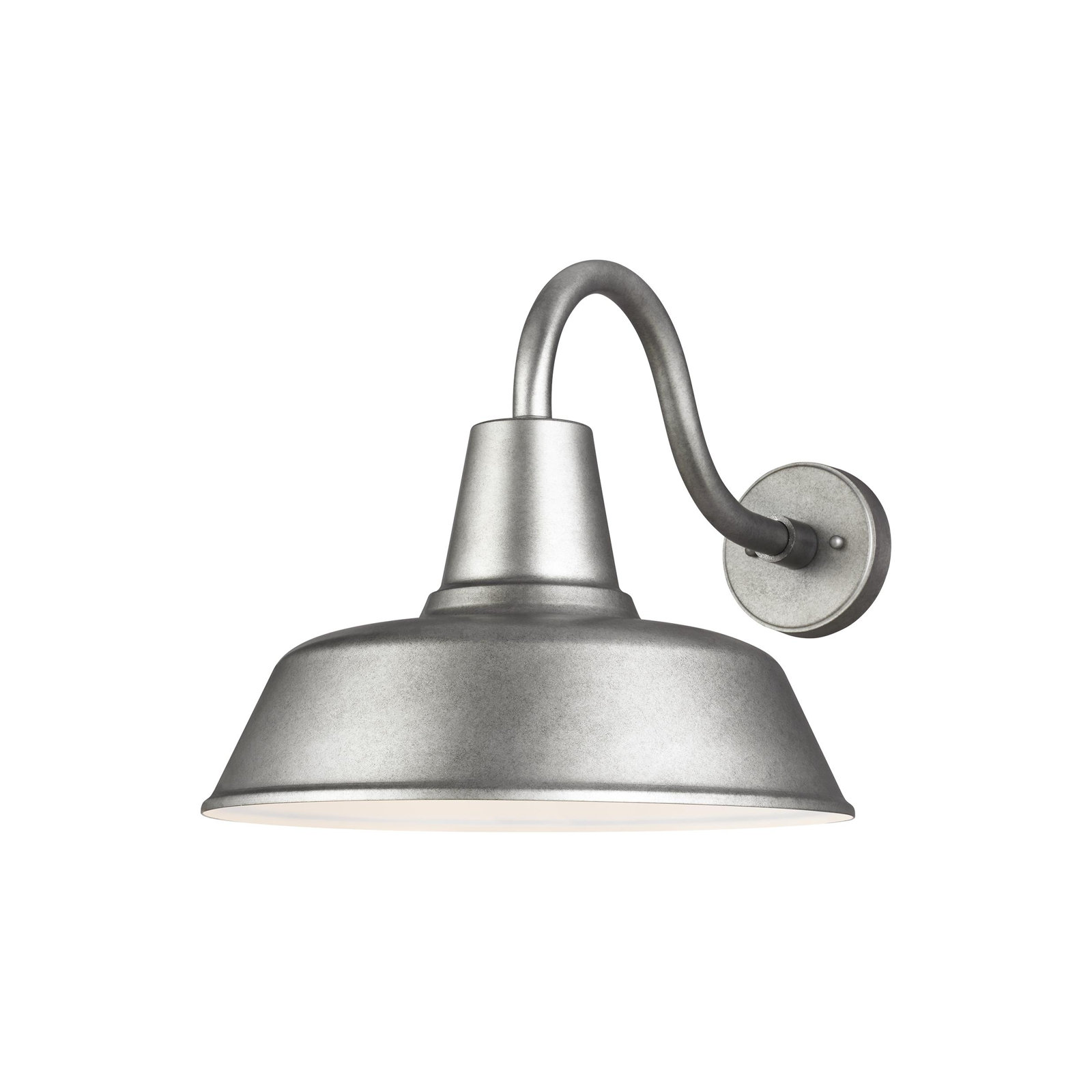 Blakeston Single Light Bell Outdoor Wall Light, Weathered Pewter, 15" H x 16" W x 16" D, No