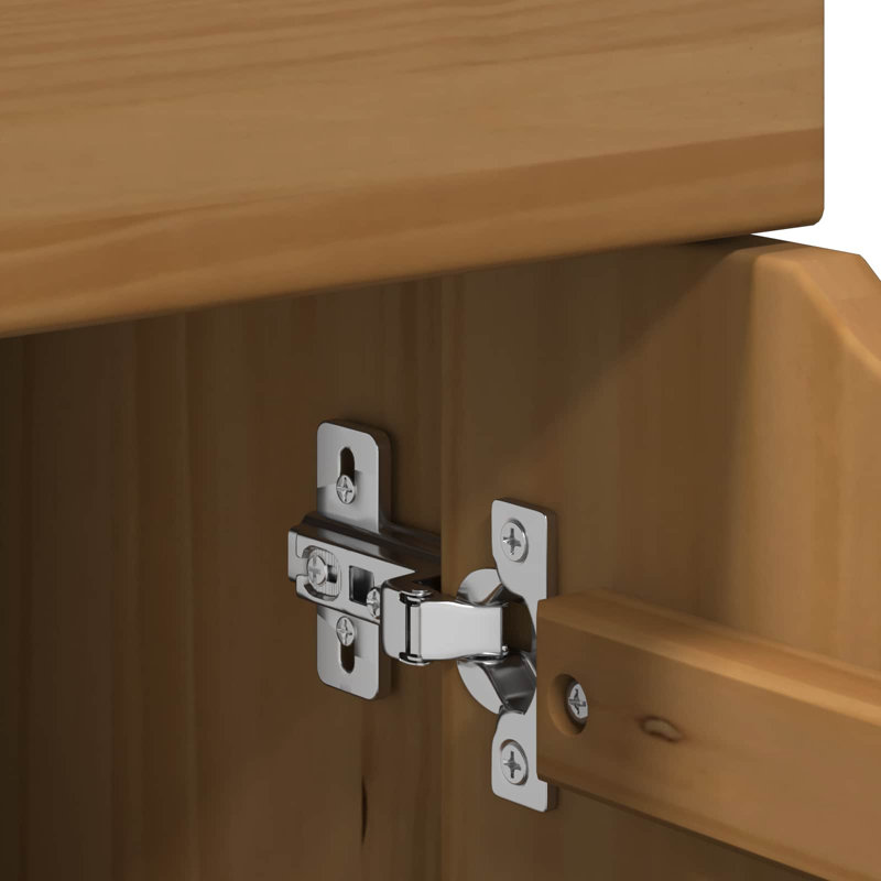Solid Wood Standard Accent Cabinet, Honey Brown