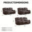 Ensemble de salon inclinable 3 pièces Jepum-1275455118