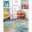 Tapis bleu marine à motif animalier Esposito-22806855