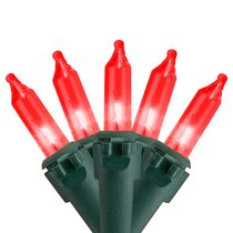 Celebrations Incandescent Mini Red 216 ct Rope Christmas Lights 18