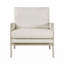 Chaise d'appoint moderne avec coussin et structure en bois massif-756133794
