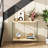 Rectangular Console Table Console Entryway Table Tempered Glass Frame For Living Room, Foyers: 80Cm-1688485855