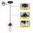 1 - Light Matte Black Single Pendant-1705799347