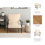 Fauteuil d'appoint 33 po Eurika, blanc / noir