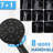 7-Spray Handheld With 5 Inch Rain Shower And 26" Adjustable Slide Bar, 1.8Gpm, Installation, , Black Abs Stainless Steel, Angle-Adjustable Alloy Head, 7 Spray Settings For A Invigorating Showerhead-127342963