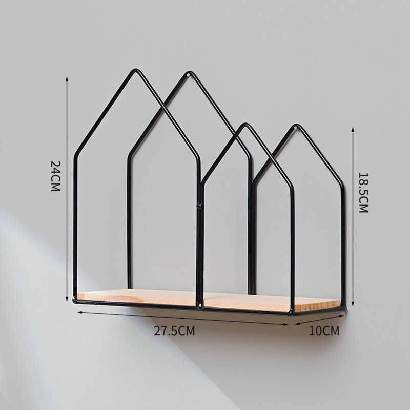 Tablette décorative en métal, Noir