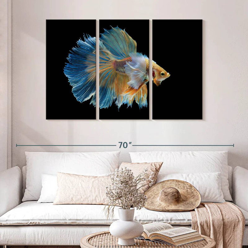 Brampt Sublime Fighter Fish, 32" H x 50" W