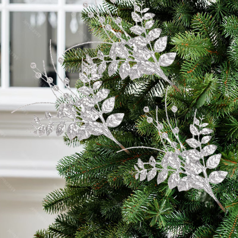 Accessoires de sapin de Noël pour Noël, Silver