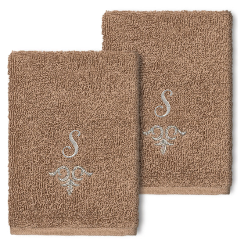 Monica Turkish Cotton Washcloth, S, Latte
