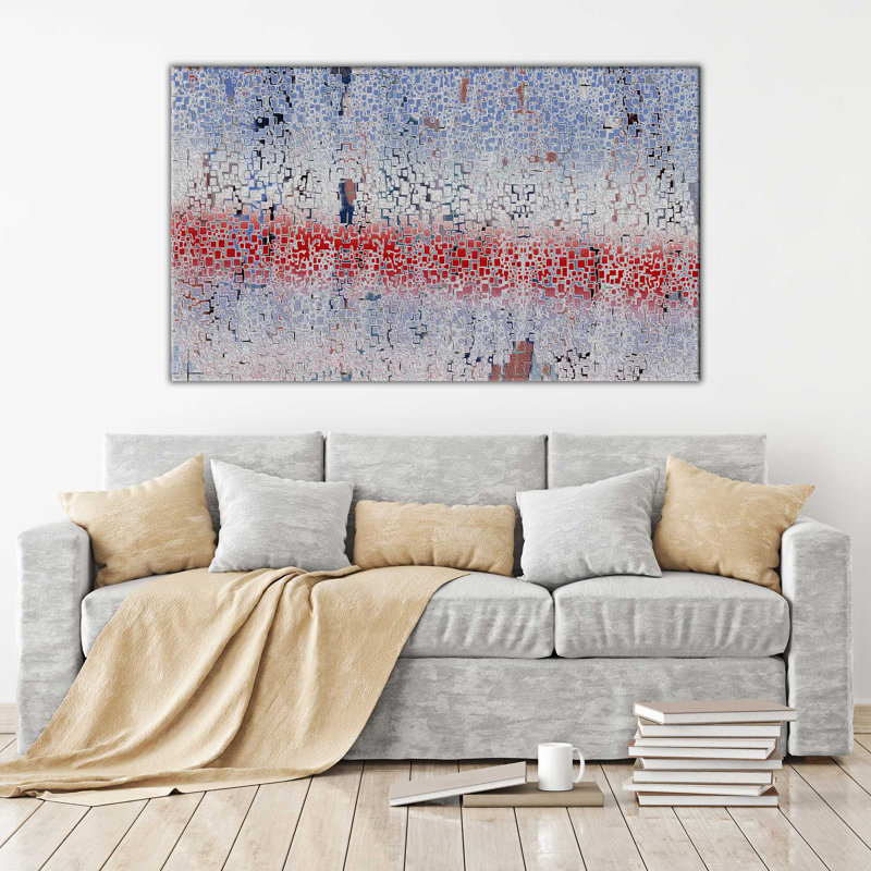Illusion Red by Lawrence Studios - Wrapped Canvas Print, 36" H x 60" W x 1.5" D