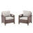 Outdoor Wicker Chairs Set With Cushions-1941472545