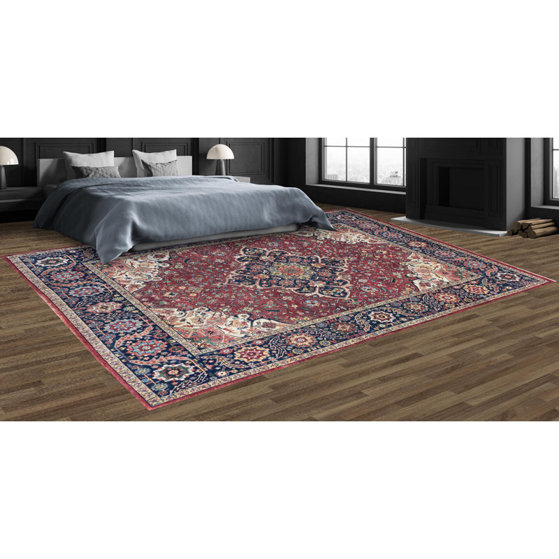 Elegant Wool Oriental Area Rug, Rectangle 9'11" x 13'10"
