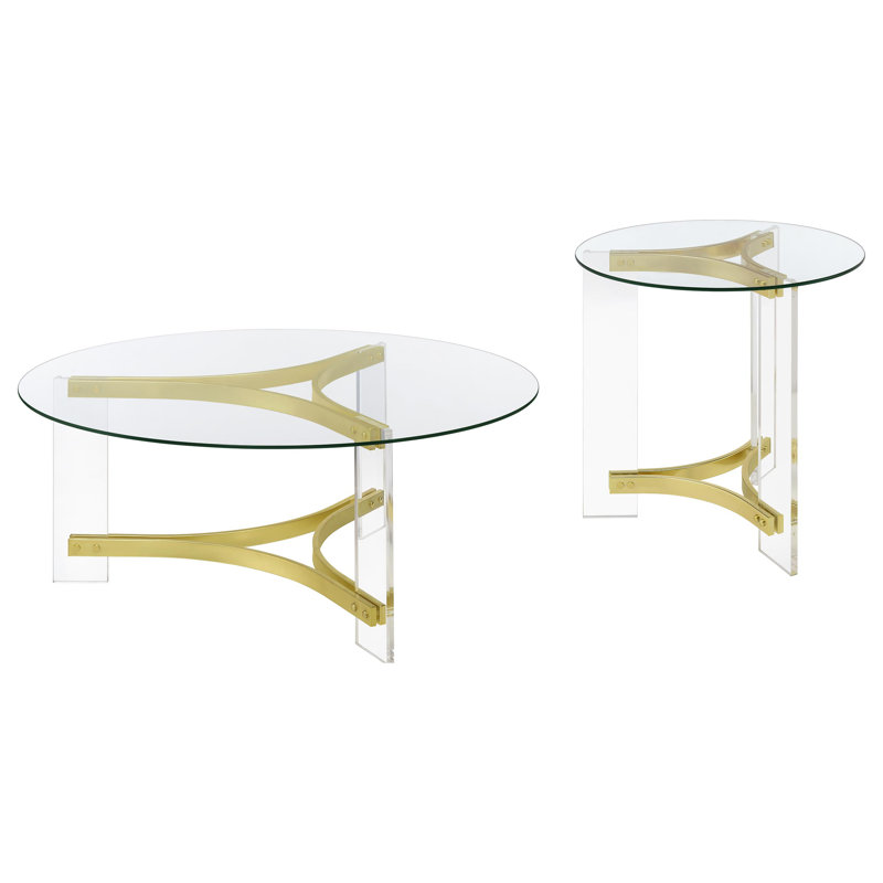 Ensemble de 2 tables basses et tables de bout Janessa