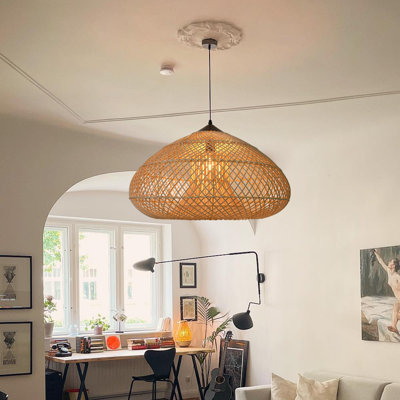 Borseth 1 - Light Matte Black Geometric Pendant