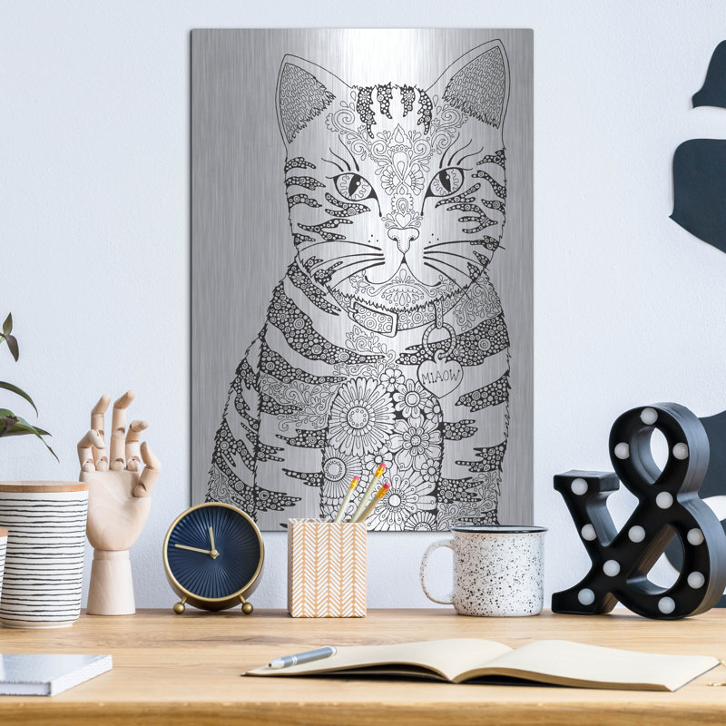 «Miaow» par Hello Angel, H 16 po x l 12 po