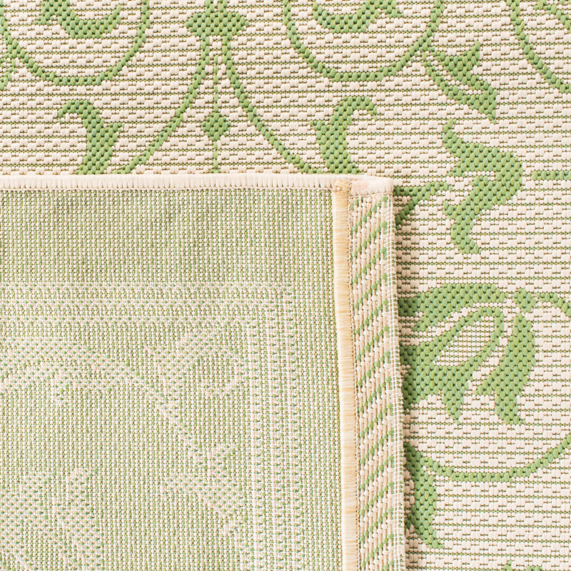 Tapis d'intérieur / extérieur à motif floral Galena Performance, Tapis de couloir de 2 pi 3 po x 12 pi