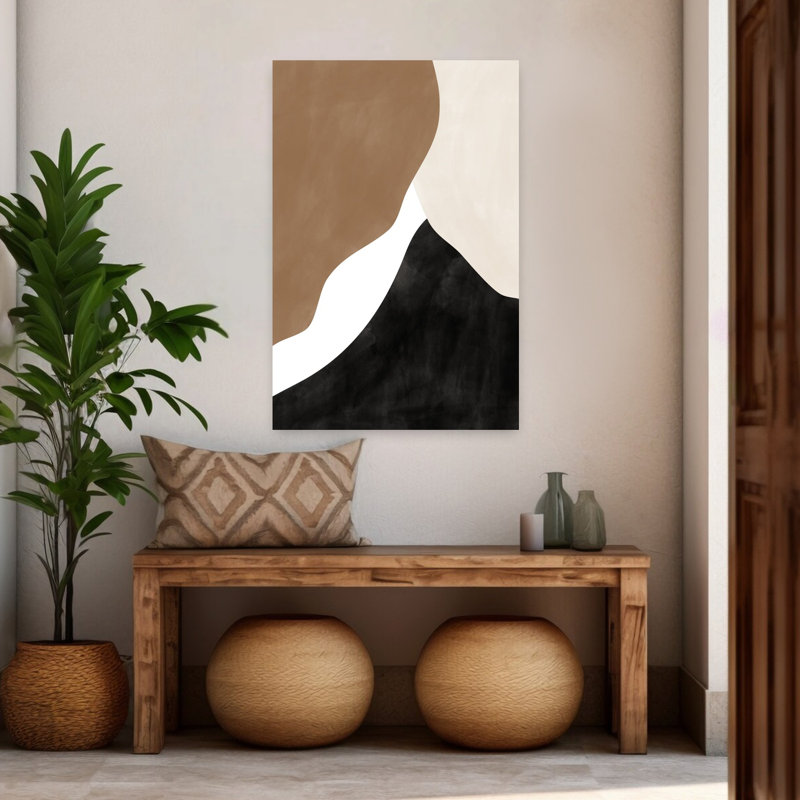 Art contemporain abstrait géométrique contemporain, H 48 po x l 32 po
