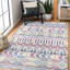 Geometric Cotton and Chenille Flatweave Area Rug-1986921803
