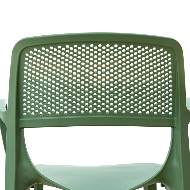 Fauteuil de terrasse empilable, Vert