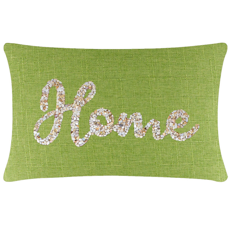 Coussin Sparkles Home Shell Home | Ornements en coquillage | Décor côtier , Limette