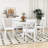 Moneke 5-Piece Dining Table Set, Wooden Kitchen Table with 4 Chairs