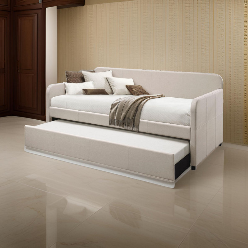 Lit simple tapissier avec couchette Aleine